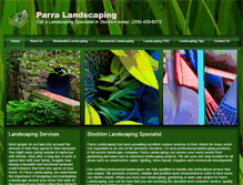 Tablet Screenshot of parralandscaping.net